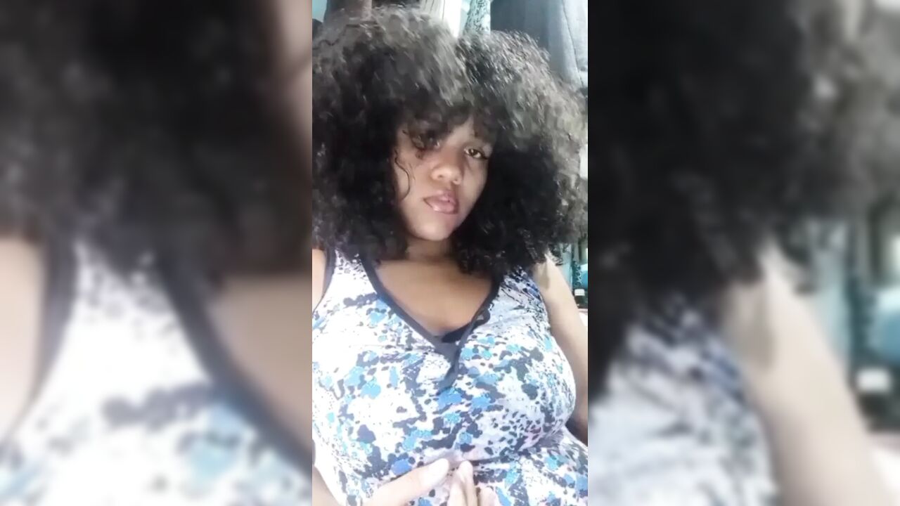 Hot Latina milf sucking a banana