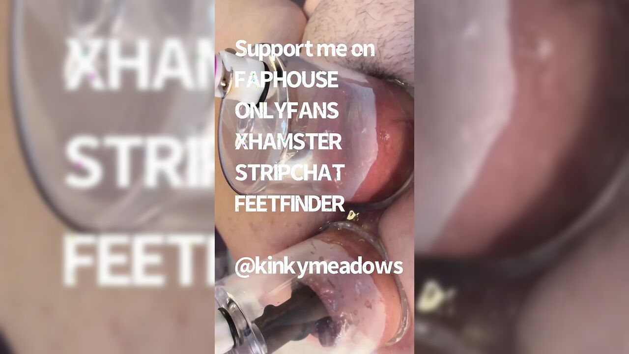 Extreme Close up Double Vacuum Pumping Ass and Pussy