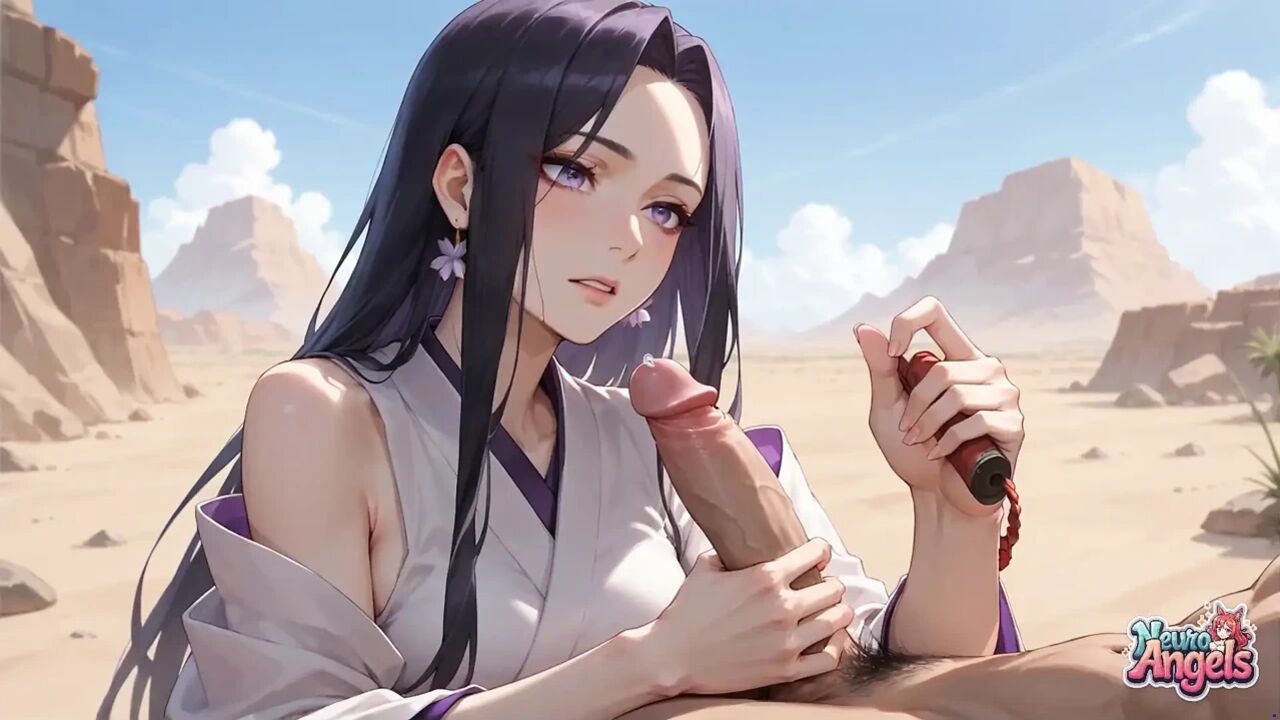 Purple-haired Goddess' Desert Milk Orgasm