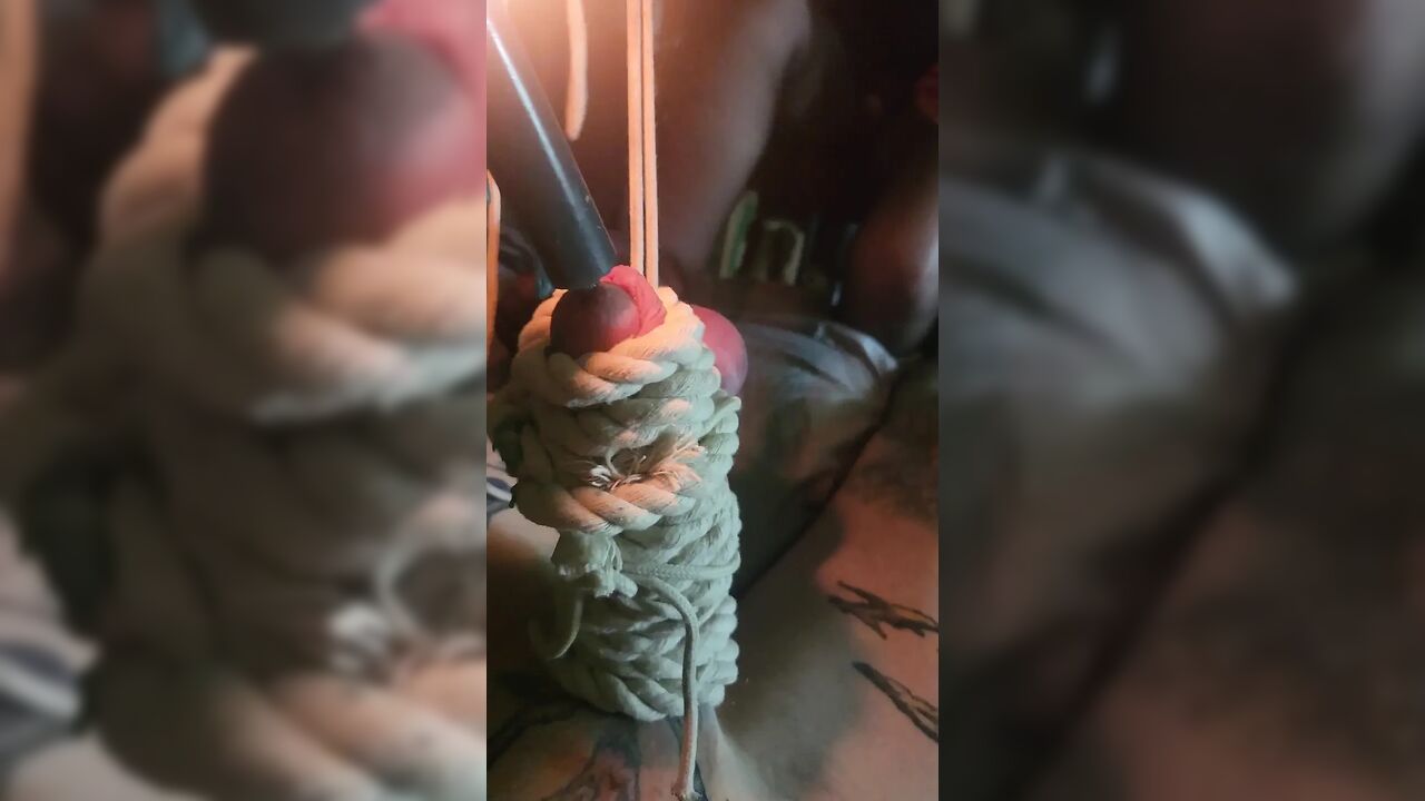 Goode Girl Flogging Balls by Candle Light POV