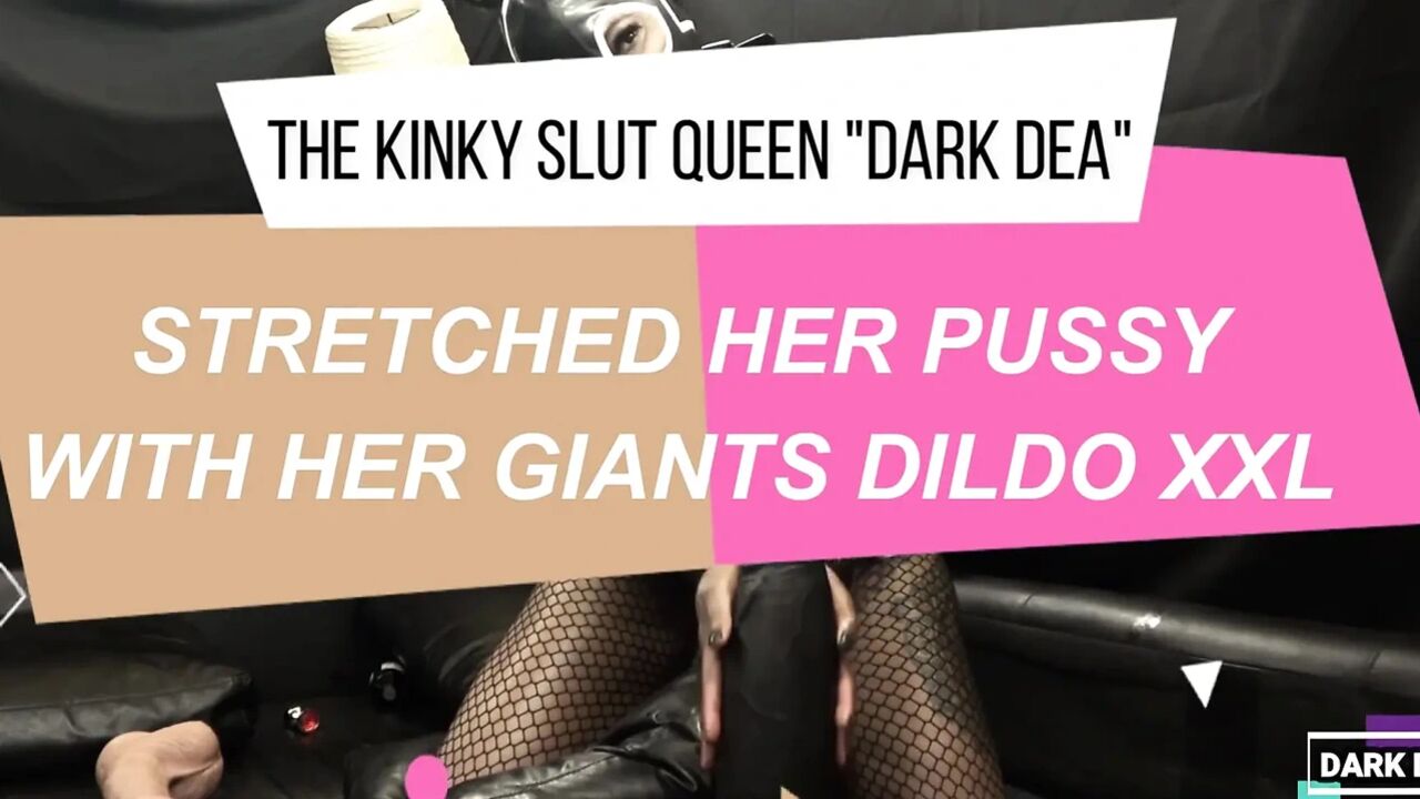 The Kinky Slut Queen "dark Dea" Fuck Her Nasty Hairy Pussy with Giant Black Hummer Part 1/2