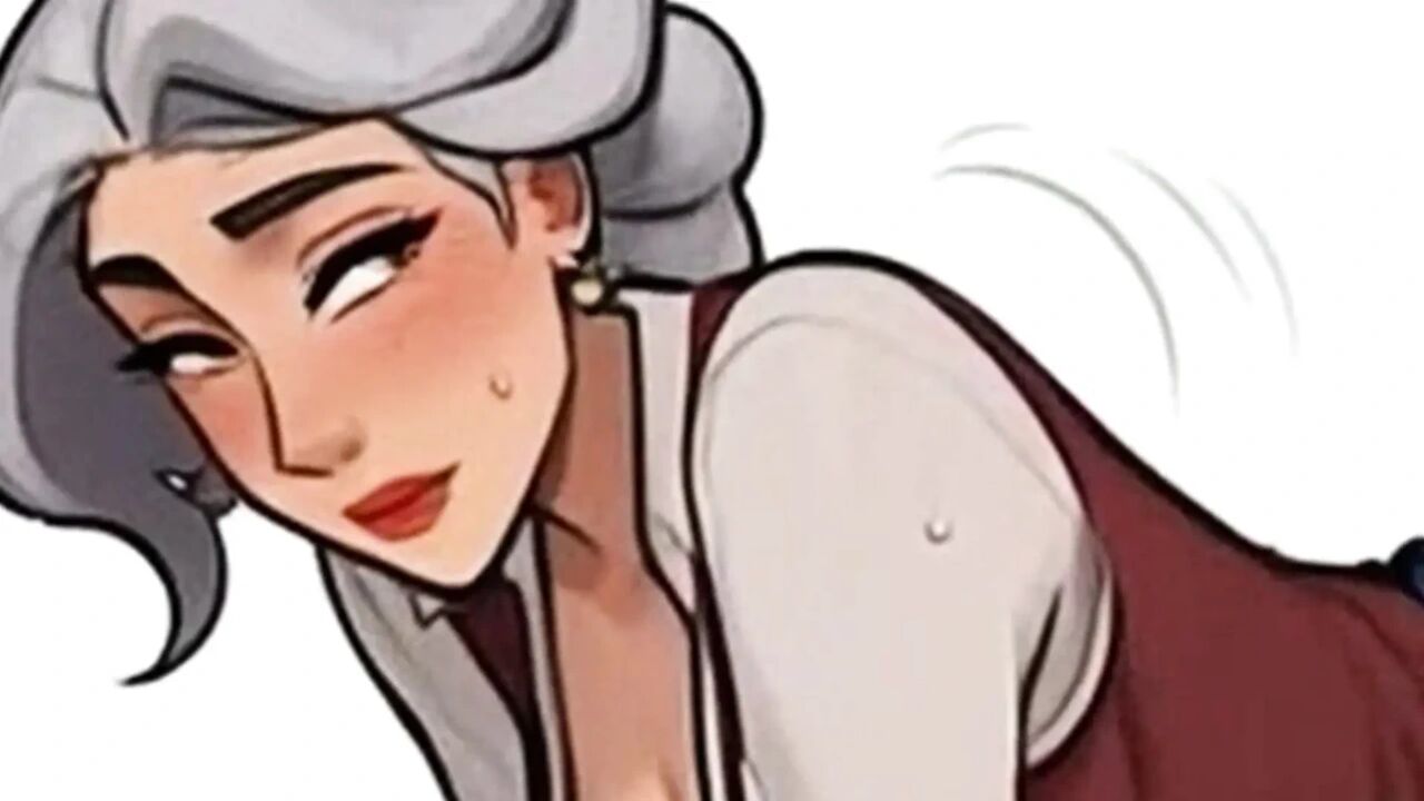 Waifu Secretary POV – White Hair GILF & Brunette Office Close-Up Teasing