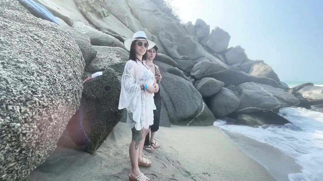 I Was Caught Having Completely Naked Sex on the Beach - Threesome on the Beach