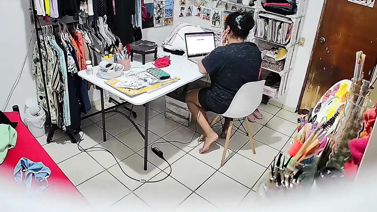 My Chubby Stepsister-in-law While She Does Her Homework