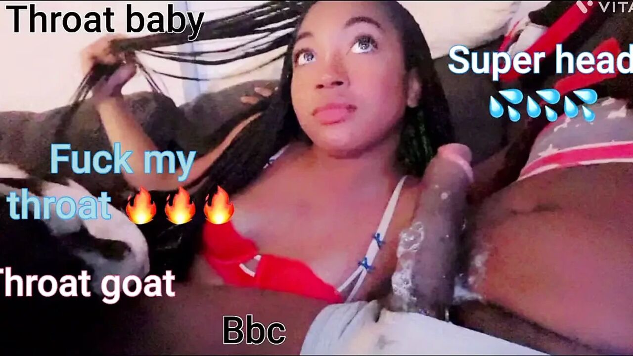 Throat Baby Came an Got Her Face Fuck Hard with a Jamaica BBC for Halloween