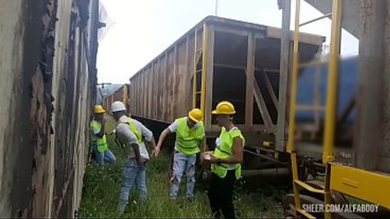 The workers worked hard today. They called their friend for an orgy at lunchtime, and dessert was lots of milk on their butts and in the middle of the train tracks and wagons. Part I (Teaser)