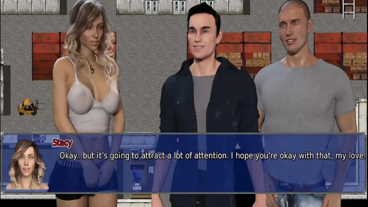 The office wife #22 - Stacy teased Zack and later on Simon played with Stacy's pussy