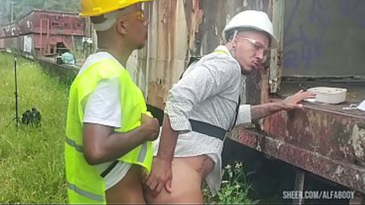The workers went hard at lunchtime, they fucked their passive colleague and gave him lots of milk for dessert (teaser).