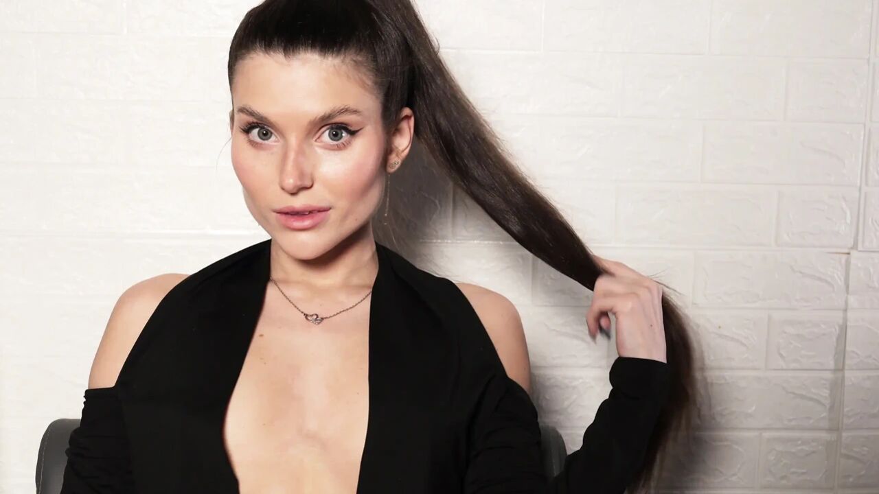 Hot Brunette Playing with Her Pussy