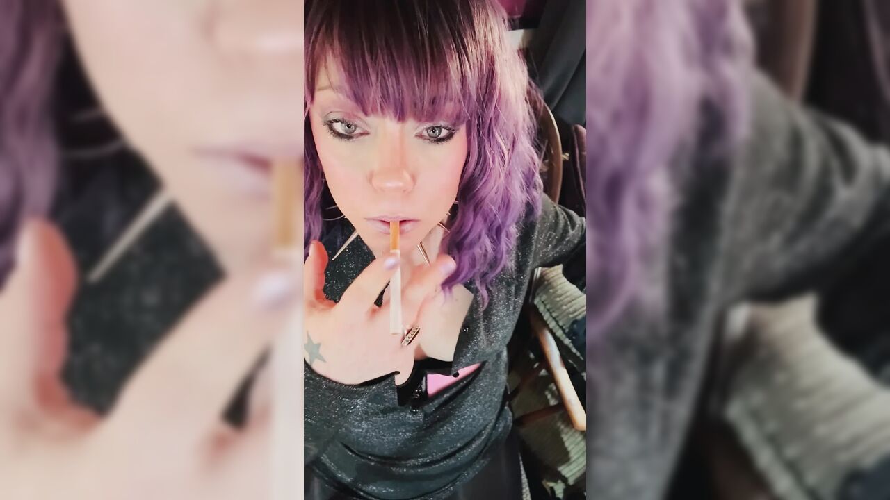 All Dangles From You Smoking Queen, Tina Snua! Close Up With Lots Of Smoke!