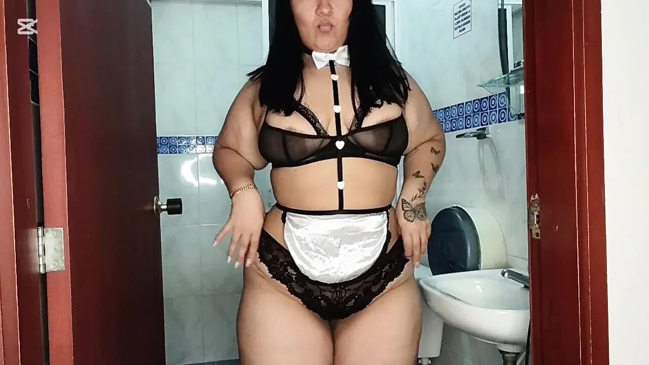 Chubby in Sexy Costume Gets Fucked by Horny Neighbor