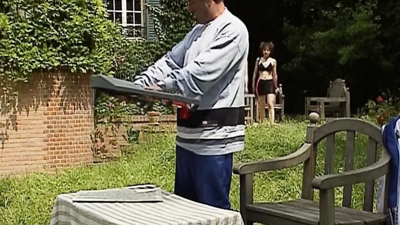 Two hot German sluts enjoying outdoors anal threesome