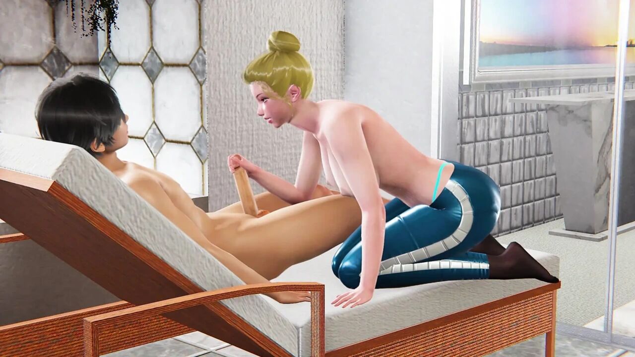 Helena with Big Tits and Ass - 3D Animation Intense Wet Big Tits Titfuck with Moans, and Undertable Mouth Fuck Cum In Mouth