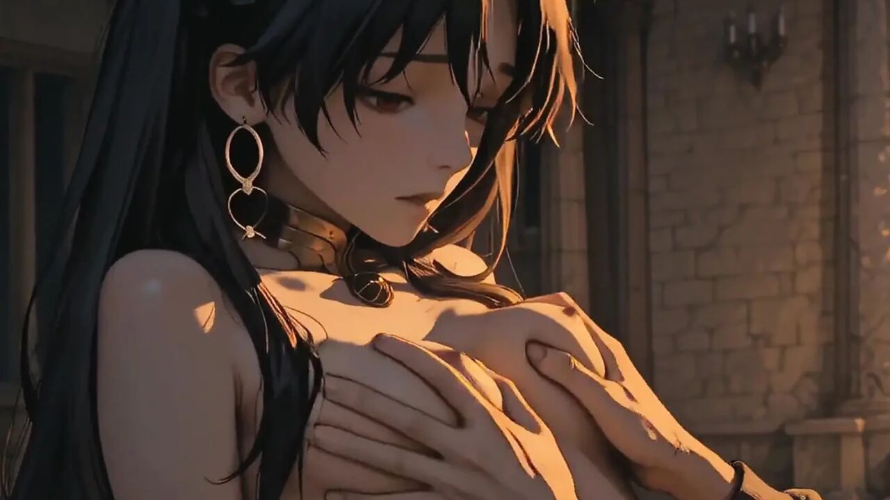 She Undressed Slowly in the Temple at Dusk