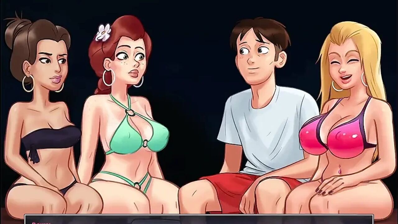 Watch as I fuck my GF's Best Friend all scenes in Summertime Saga compilation