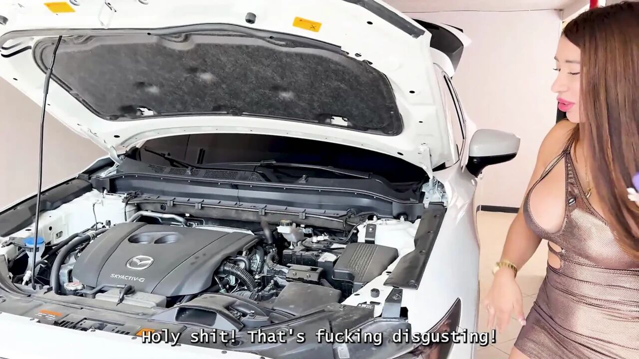 I'm getting off on my husband watching my mechanic's big, muscular cock fuck my tight, unfaithful pussy!