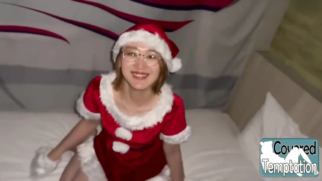 Cutest Santa Girl Comes in to Say Hello. Sweet Greetings, Festive Vibes, Hearts Racing!