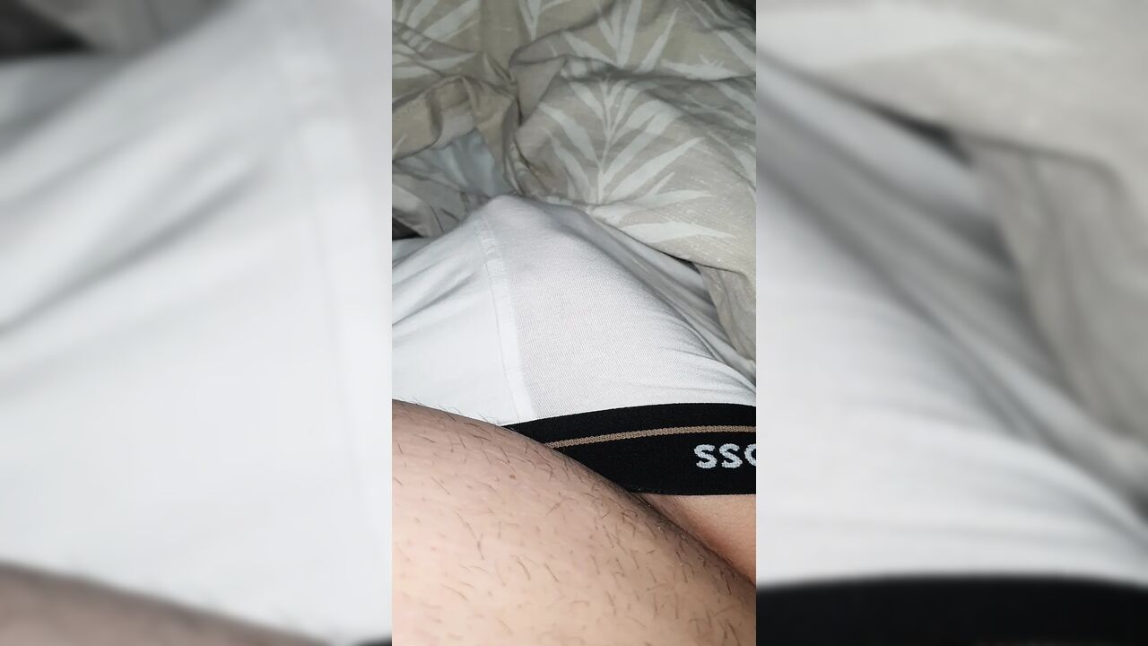 Horny Step Mom hand slip under step son underwear making him a handjob to his big dick