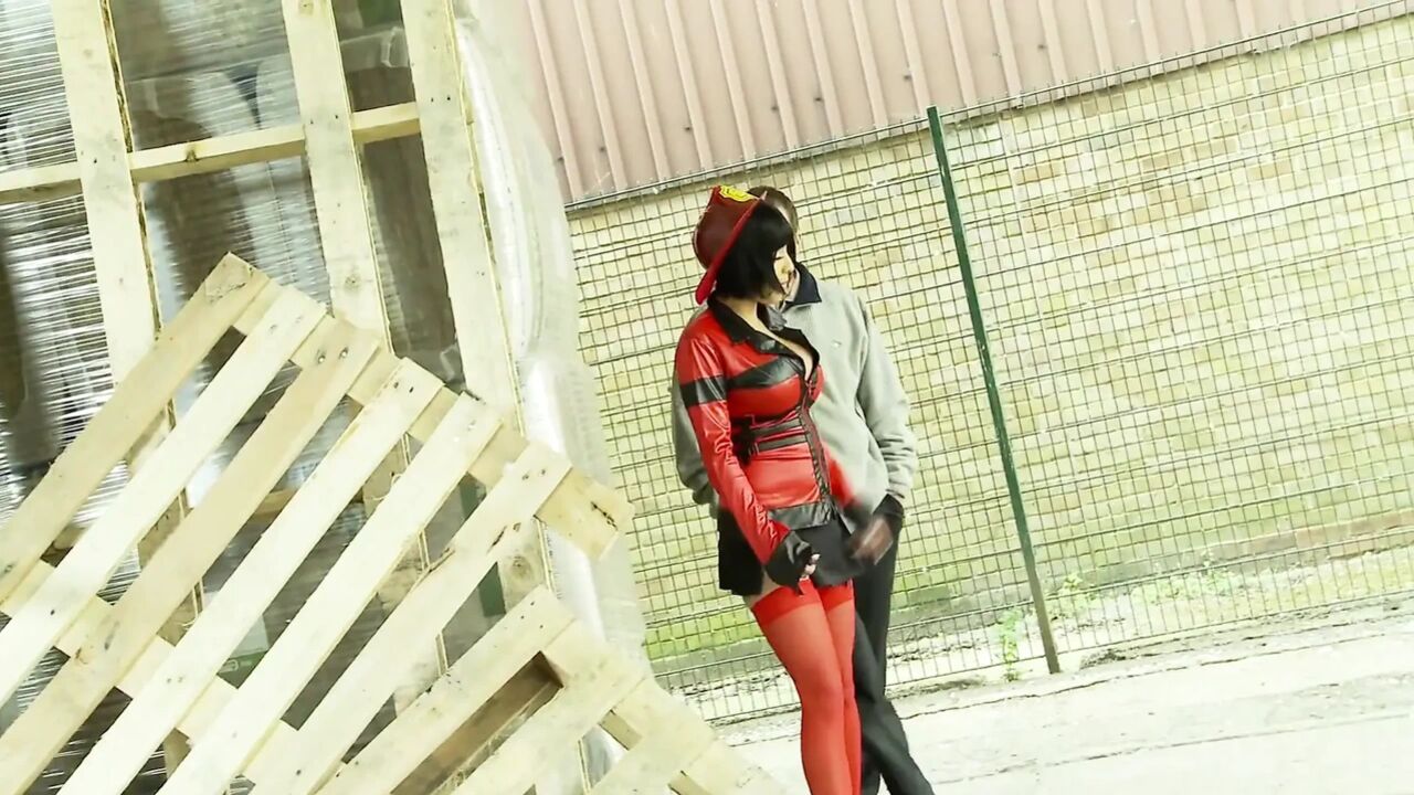 Hot MILF in the leather jacket likes to fuck and to get facial