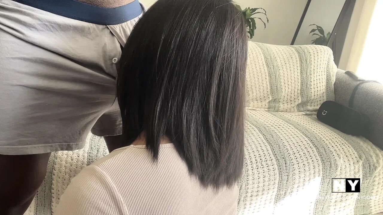 I love it when he lets me suck his dick -amateur couple- nysdel