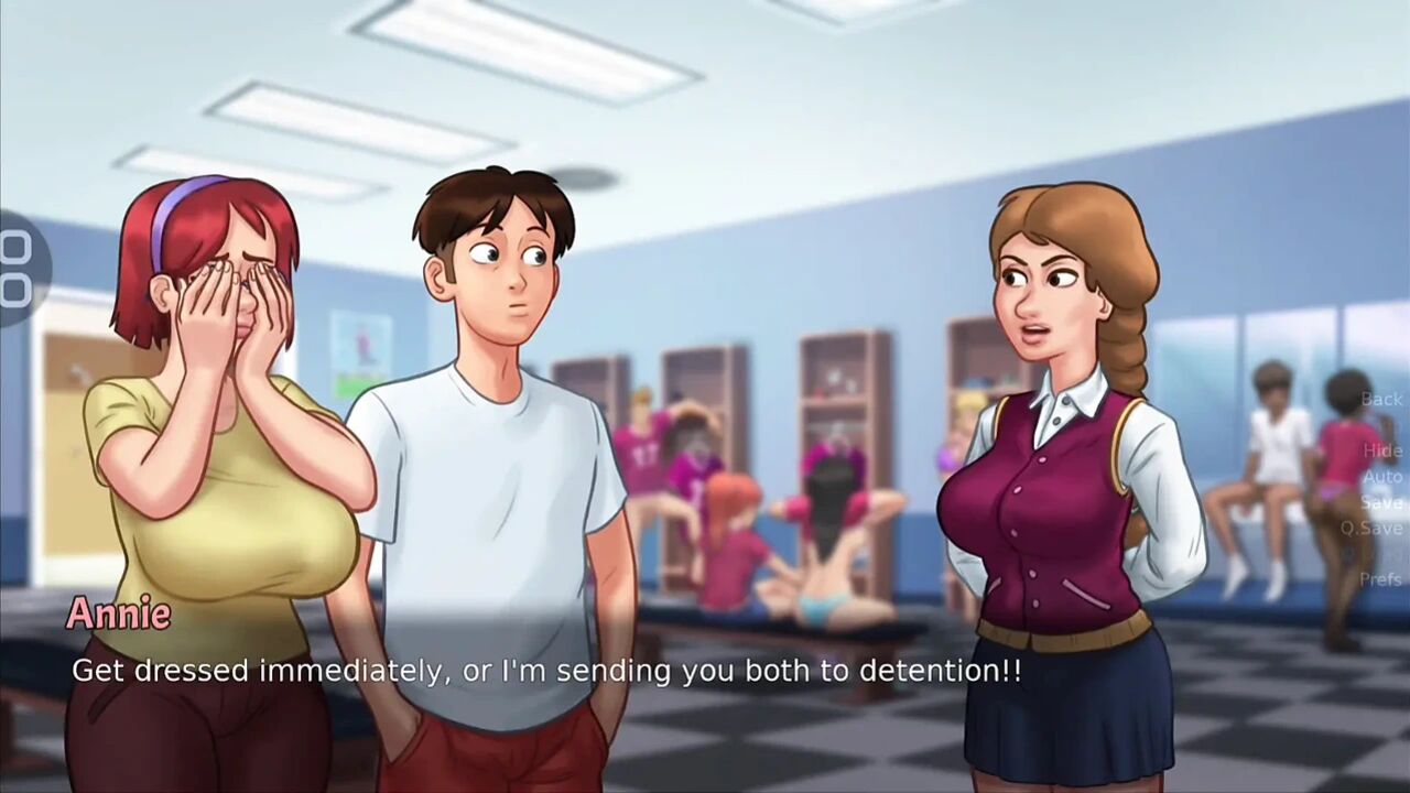 Teen girl showing her boobs