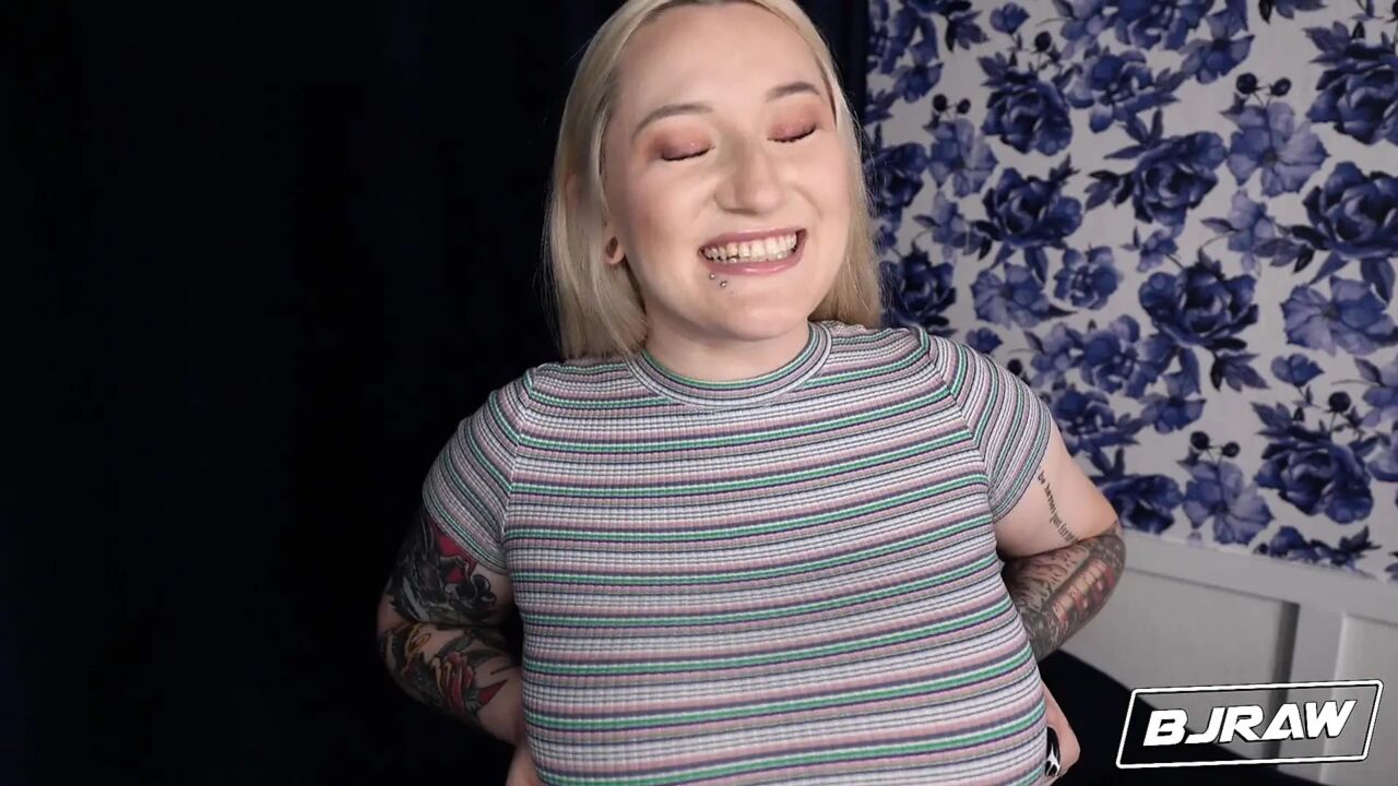 BJRAW Naturally busty Hadley Haze gets a big facial