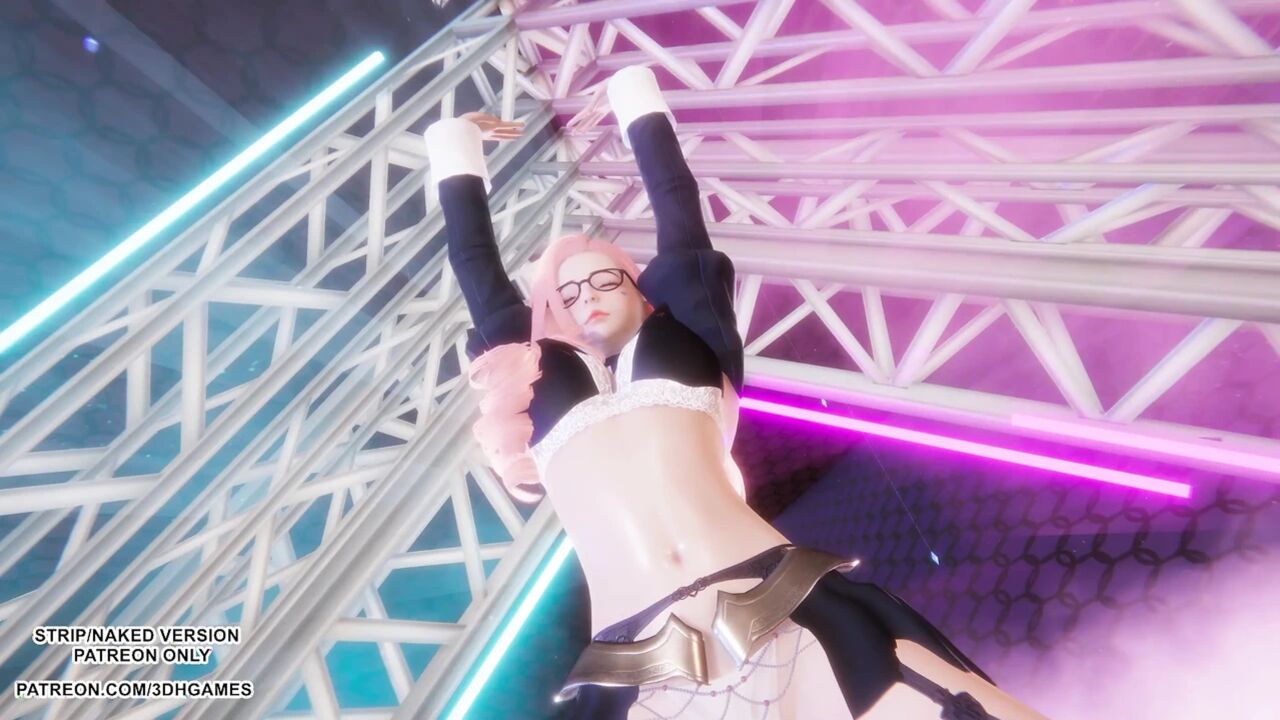 MMD Love It - Seraphine Sexy Kpop Dance League of Legends Hentai Uncensored 4K 60FPS