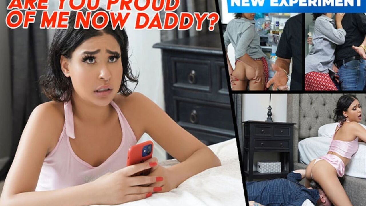 Bratty Ryder Rey Seduces Her Stepdad's Friend Ike by Flashing Him in the Kitchen