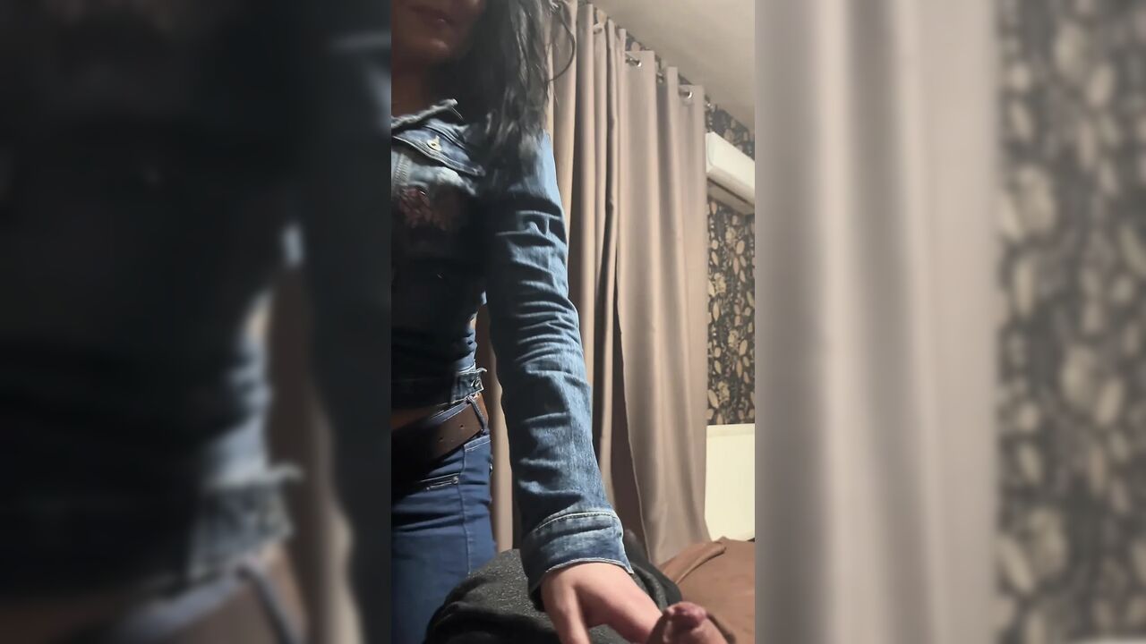 Denim Deepthroat, Gagging and Spit Play. Double Cum Swallow