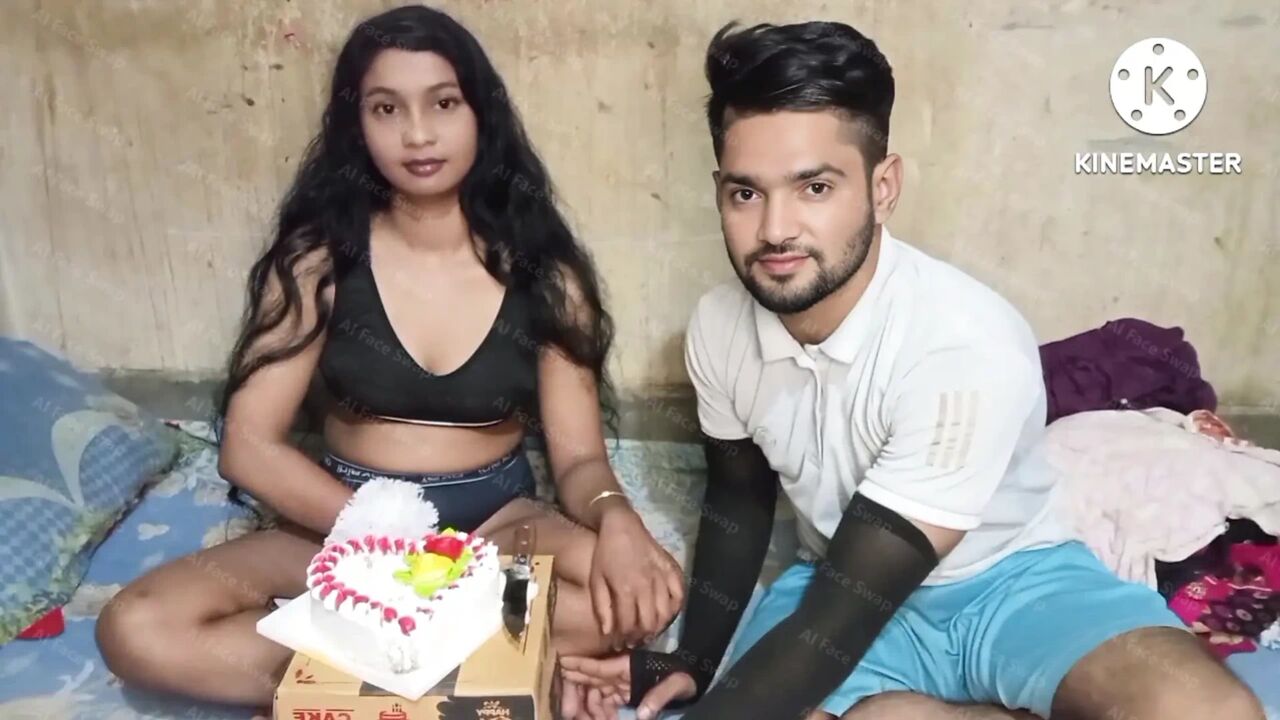 My Younger Girlfriend Birthday Surprise for Me My On Real Desi Girl