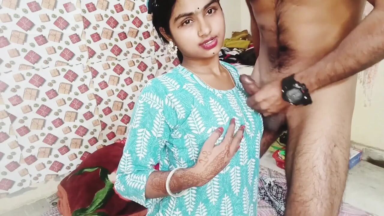 Session 22. Indian Desi Romantic Couple, Blowjob Cumshot Sex