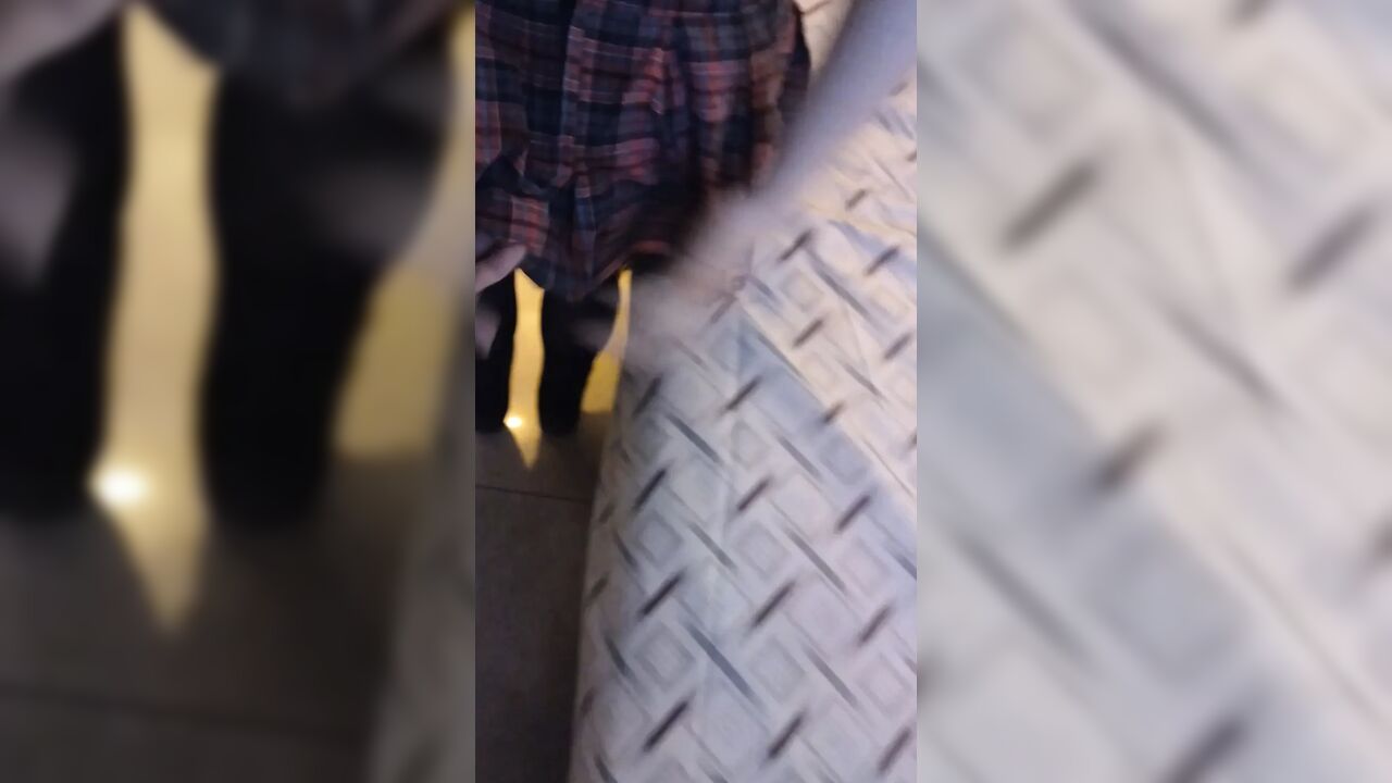 Schoolgirl gets cock in the back