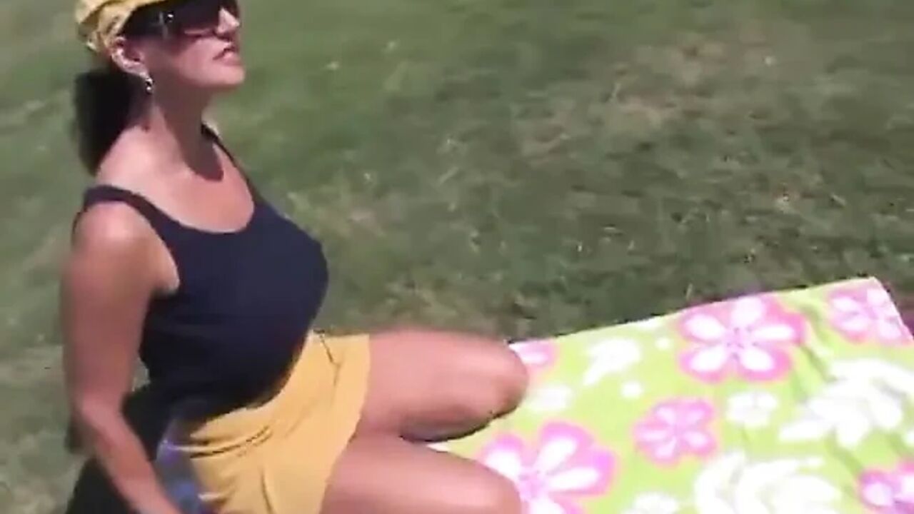 Big tit cougar fucks the referee