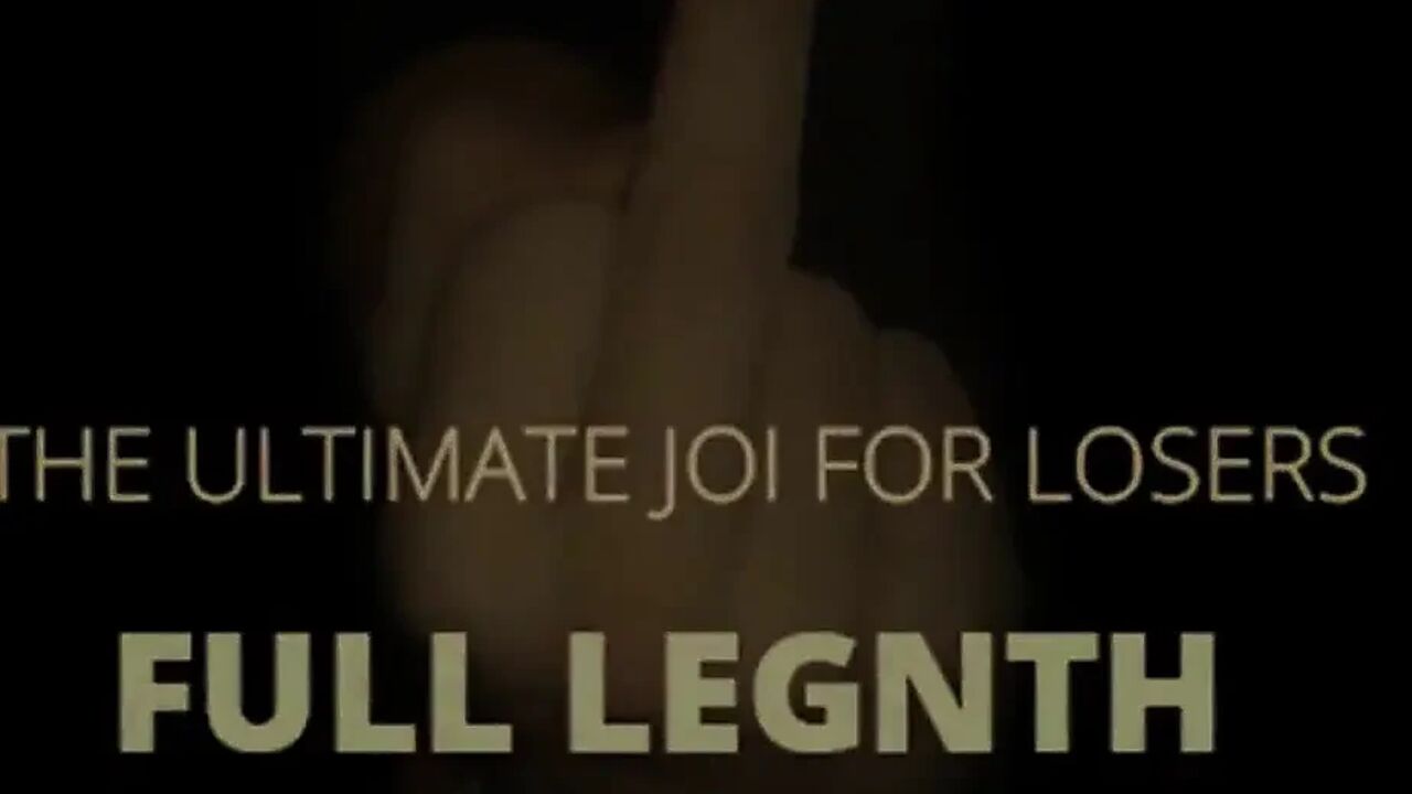 AUDIO ONLY - The ultimate JOI for losers