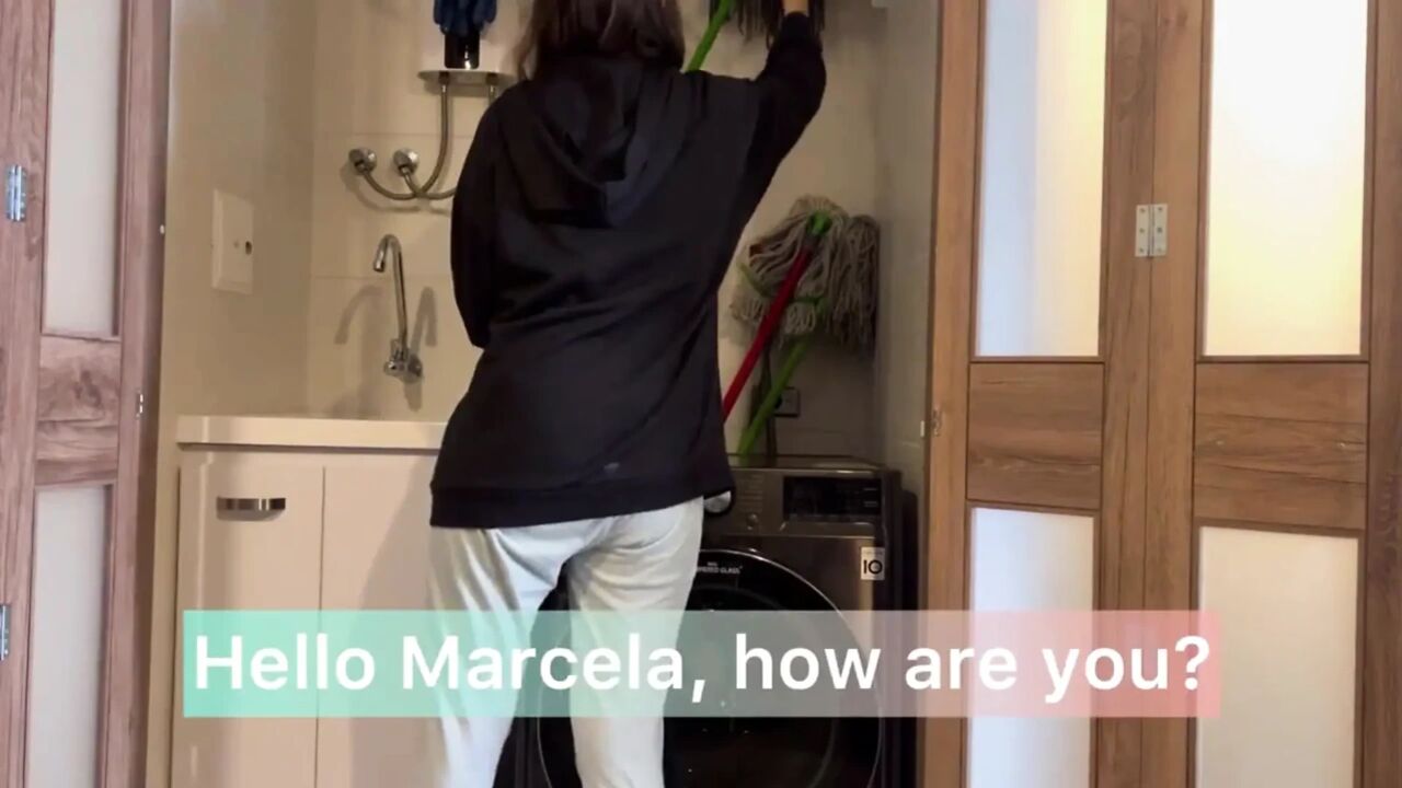 I fuck my neighbor on her washing machine, I stick my fingers in her wet and narrow entrance