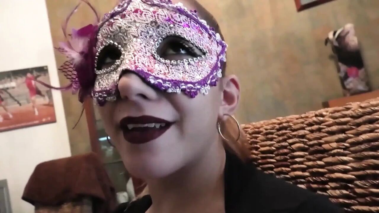 Masked Blonde MILF Sluts Get Pounded by Fat Bull Cock in Ass and Throat