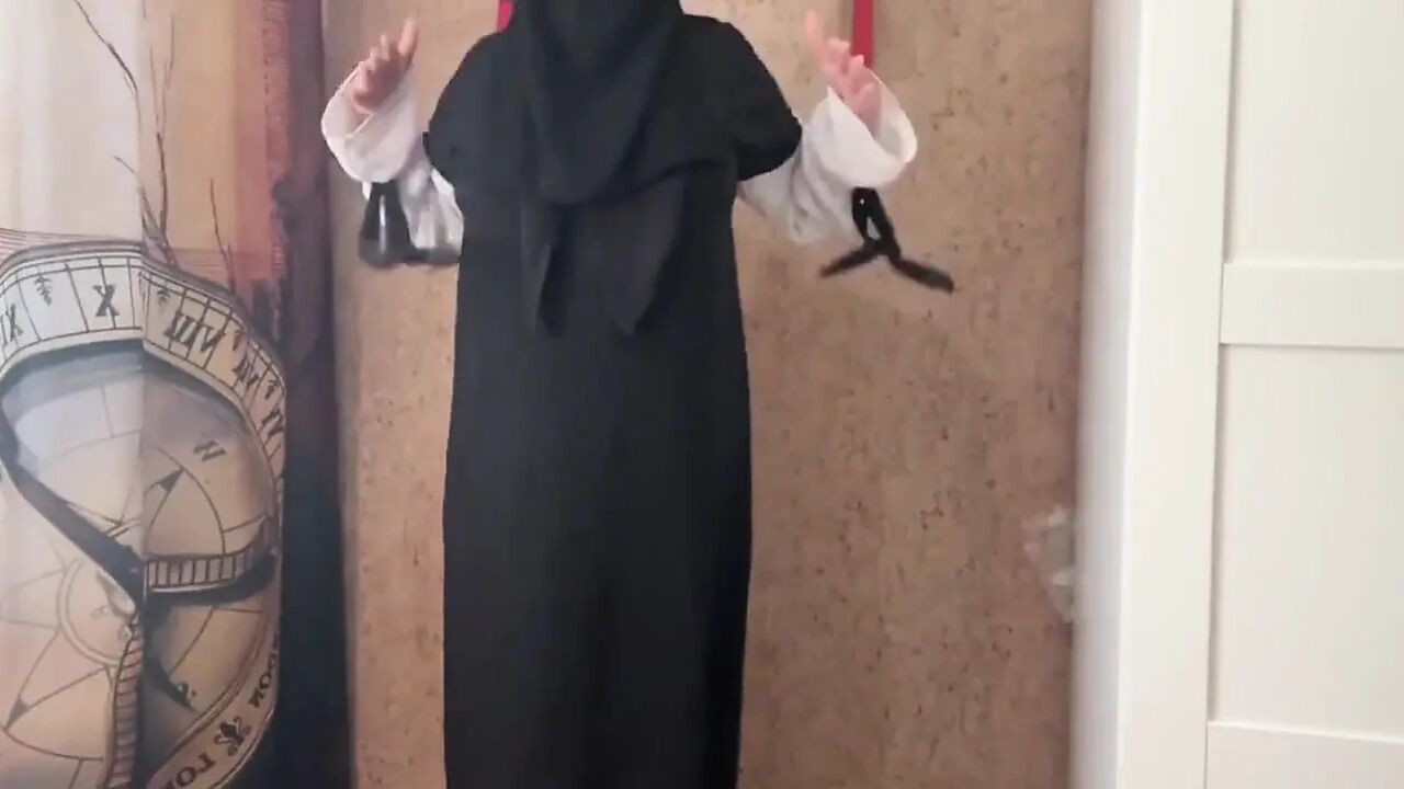 Egyptian Wife Wet Panties During Yoga