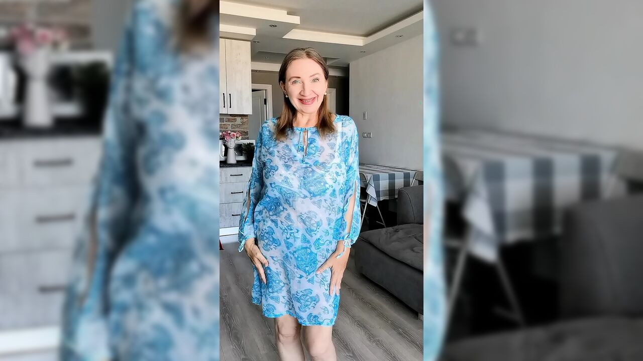 Hot granny seduces you with her huge dangling tits