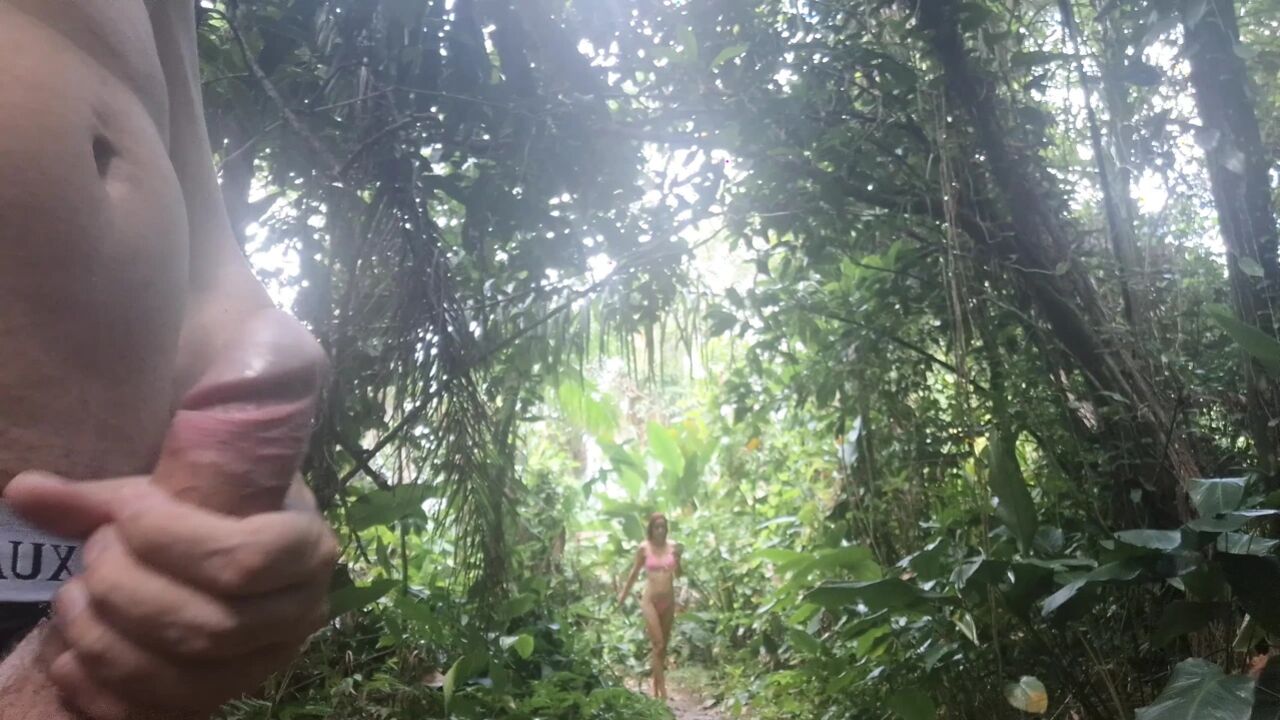 Girl Caught Me Masturbating on the Trail and Watched Me