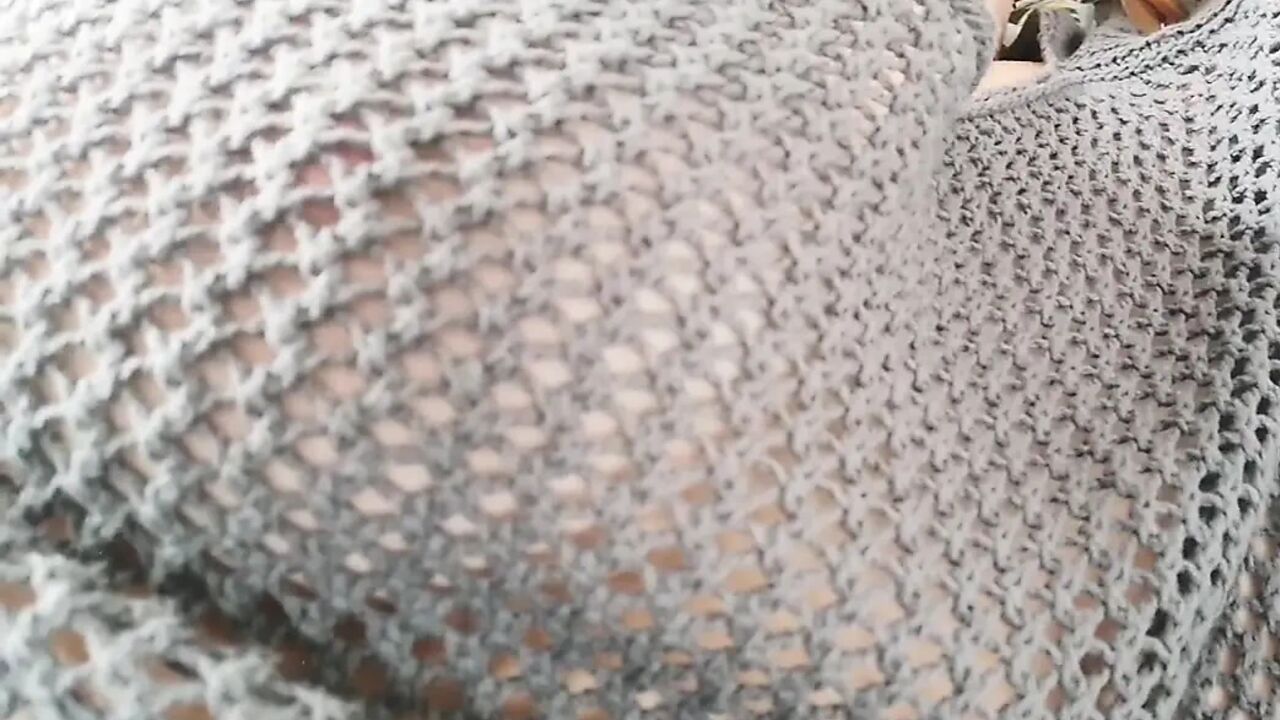Nipple orgasm in fishnets