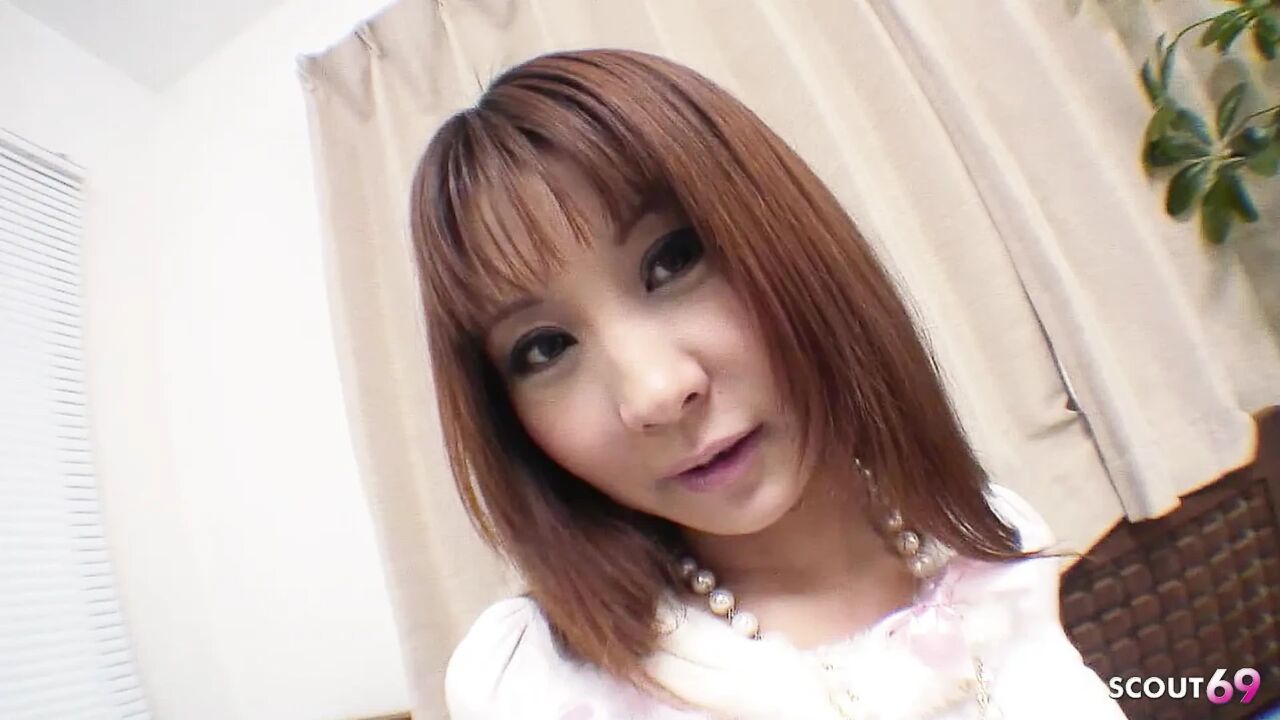 Cute Asian Teen Gets Uncensored Hairy Pussy Masturbated and Fucked