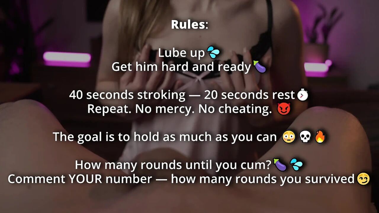 CAN YOU LAST 10 ROUNDS? NO CUM CHALLENGE