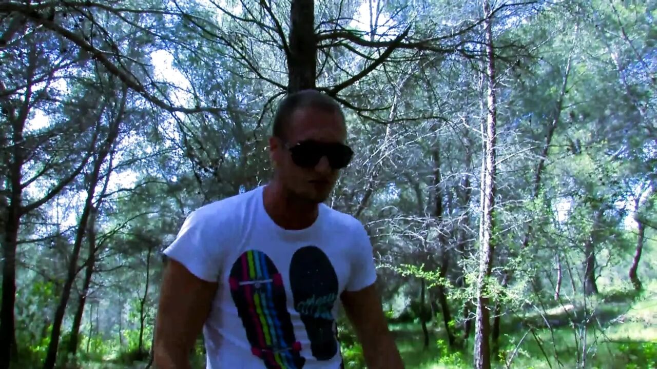 Sexy prey in the woods for a bad and aroused guy