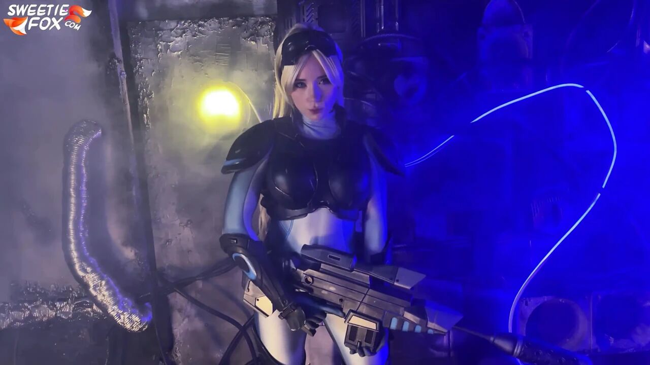 Horny Nova from Starcraft Sucks Cock and Swallows Cum