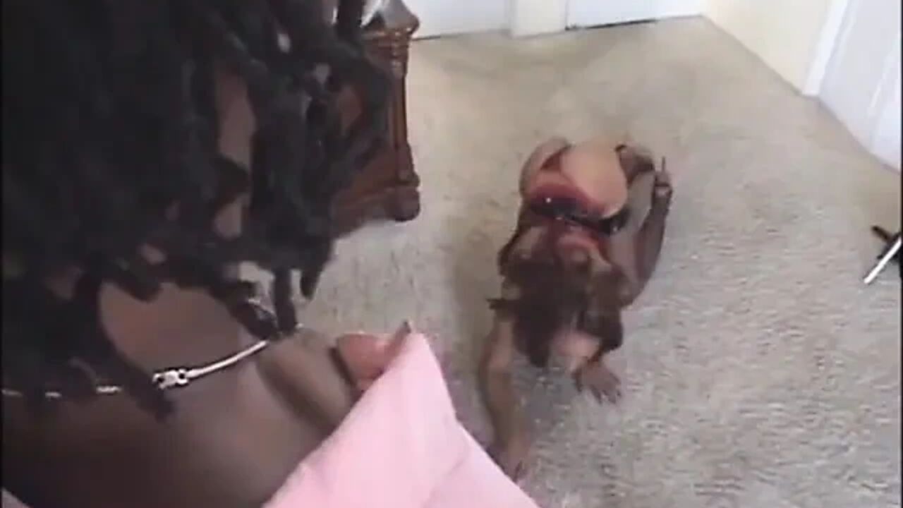 Sexy black petite ass fucking in the bedroom...cum in mouth