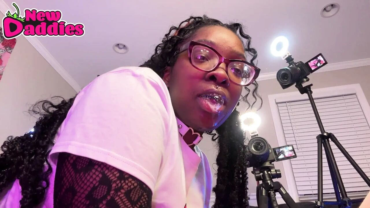Premium Ebony Throat - Bwc Face Fucking Big Tits Black Babe