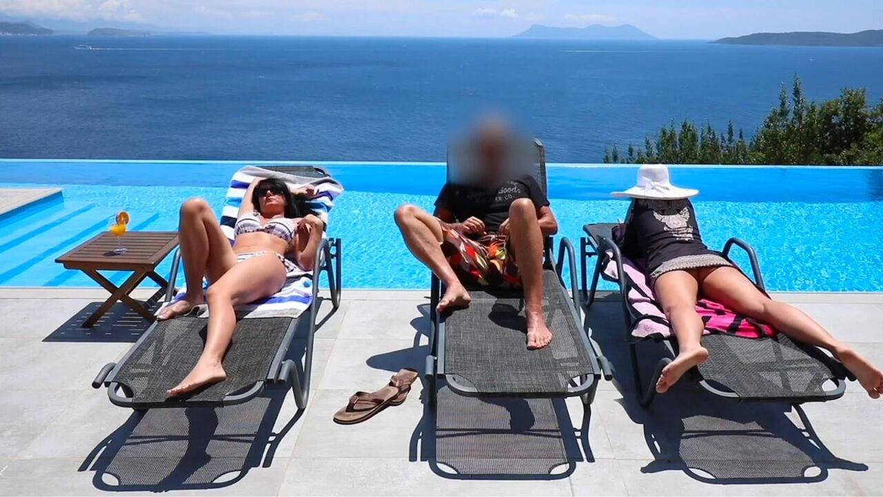 PUBLIC! His wife can't satisfy him, so he fucks me right by the HOTEL POOL!