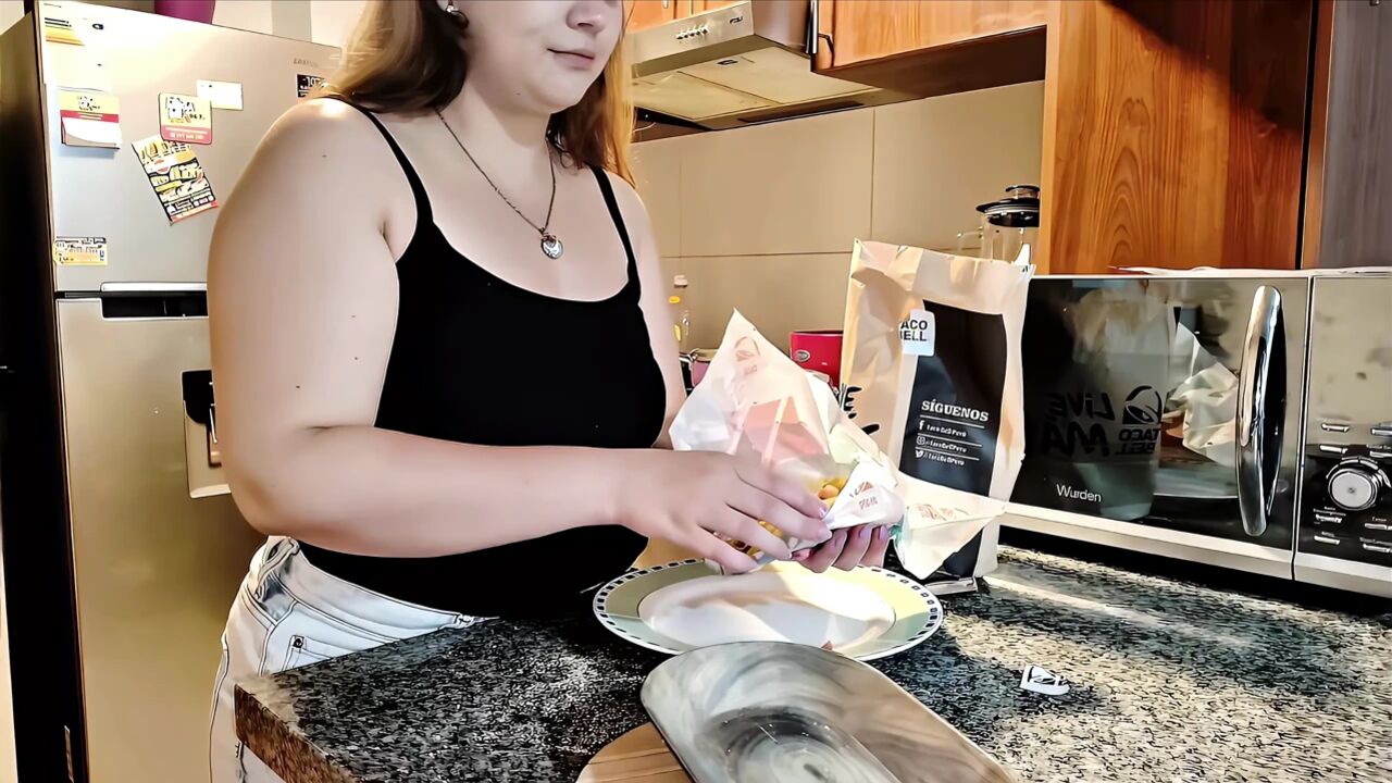 Nicole’s Taco Stuffing - Watch Her Belly Grow!