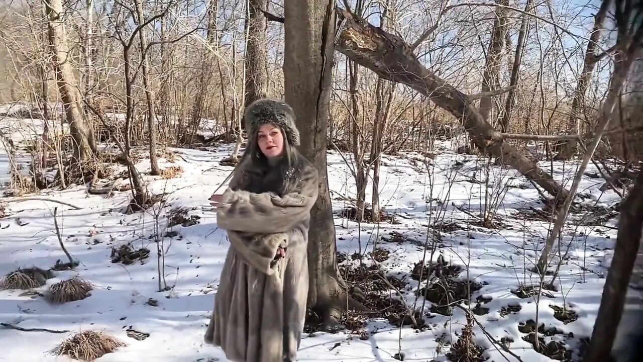 Vilu Vidish Is Sucking Dick in the Winter Forest