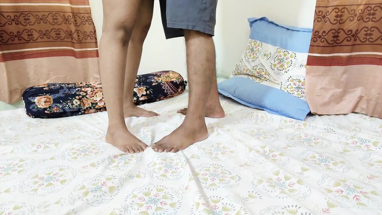 Shy Indian stepmom like to suck her stepson dick and fuck when she was alone at home.